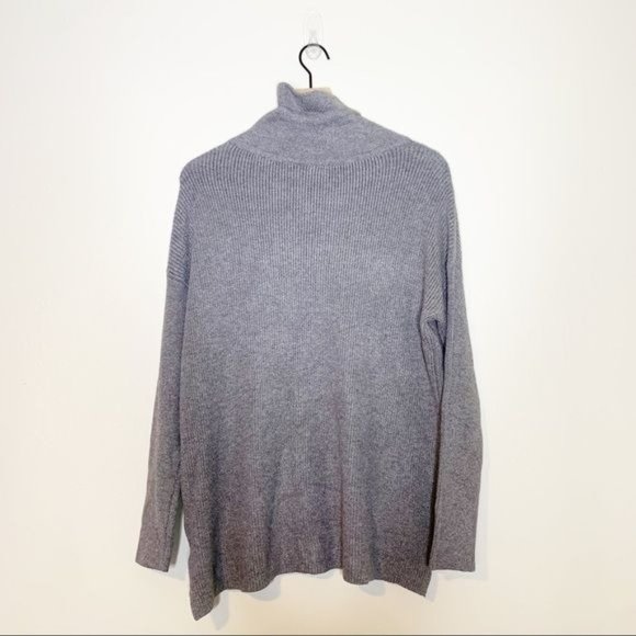 NWT Devotion by Cyrus Charcoal Rib Knit Long Sleeve Cowl Neck Sweater Small - Picture 4 of 11